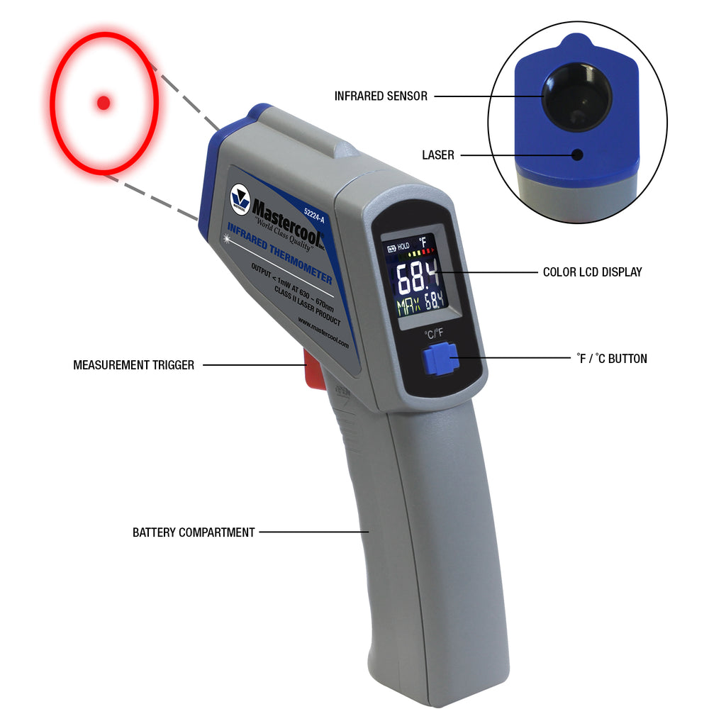 TERMOMETRO A INFRAROSSI CON LASER