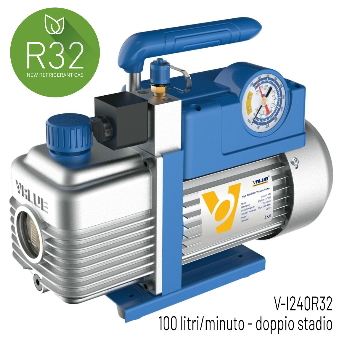 POMPA VUOTO 100LT  DOPPIO STADIO
