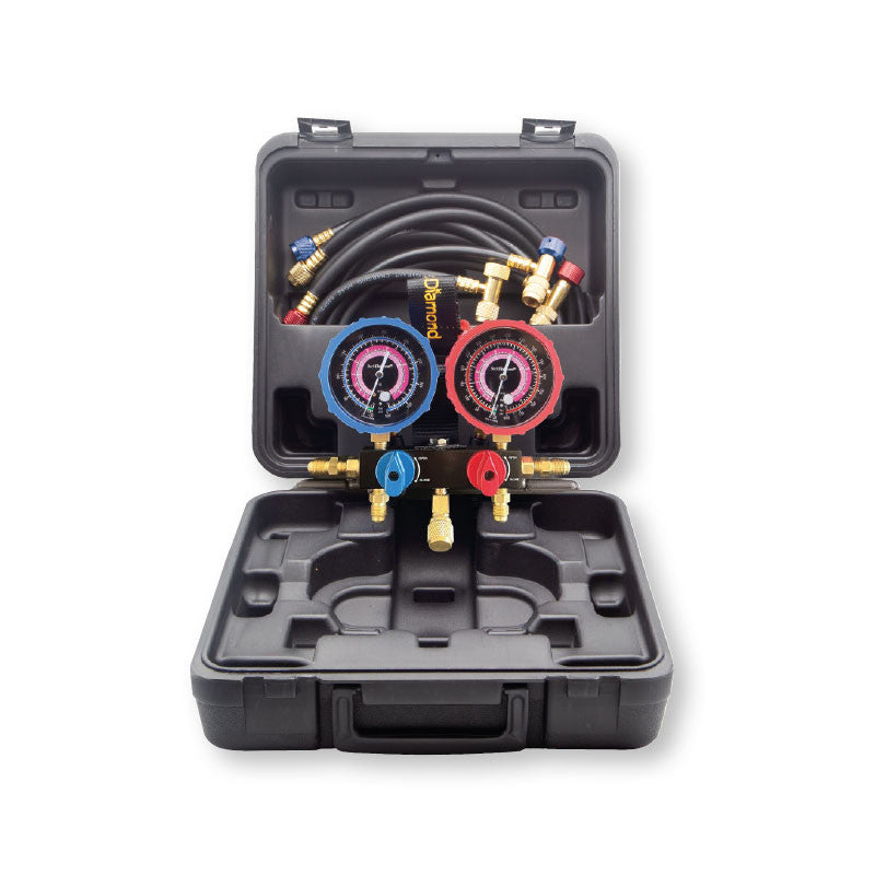 GRUPPO MANOMETRICO BLACK DIAMOND R410A R32