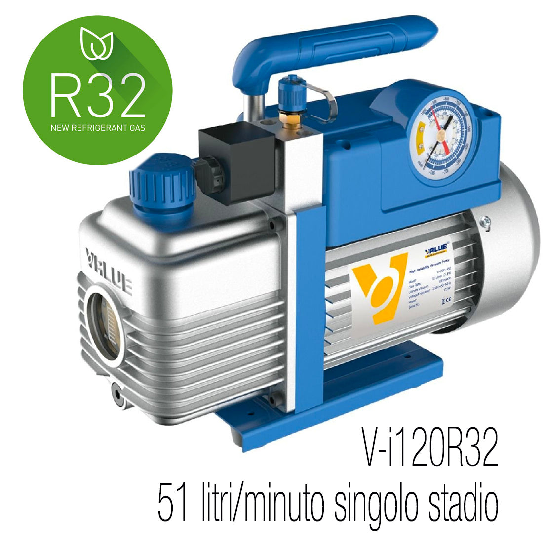 POMPA VUOTO 51 LT MONOSTADIO